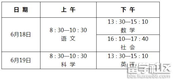 浙江杭州2022中考时间