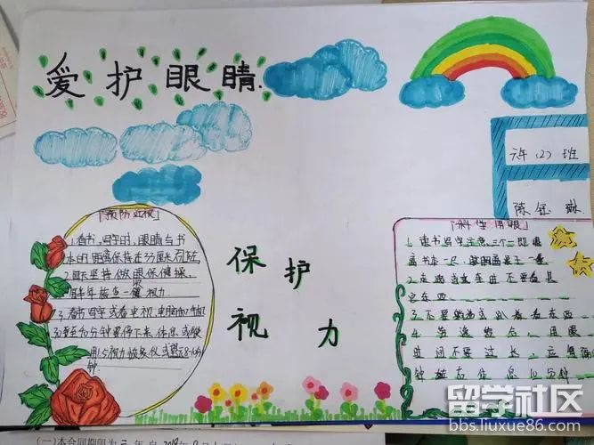 爱护眼睛手抄报精美（5）.jpg